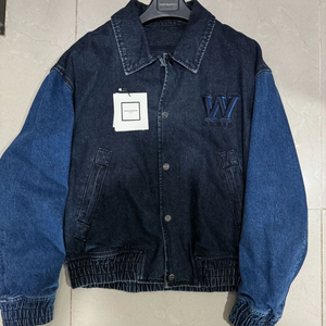 [당일출고,48사이즈] 우영미 데님 바시티 자켓