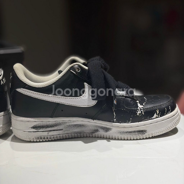 나이키 에어 포스 1 로우 파라노이즈 검흰 235(AQ3692-001)--3