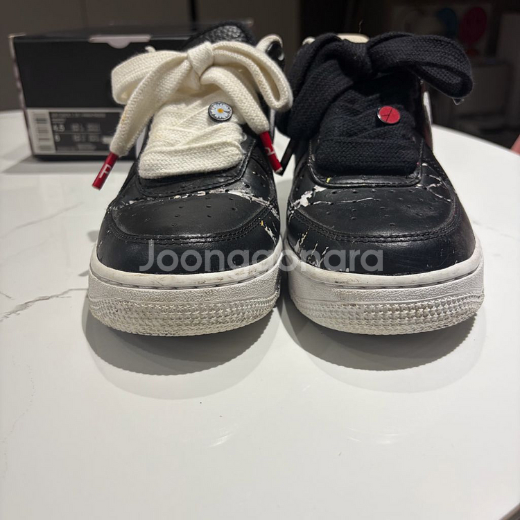 나이키 에어 포스 1 로우 파라노이즈 검흰 235(AQ3692-001)--5