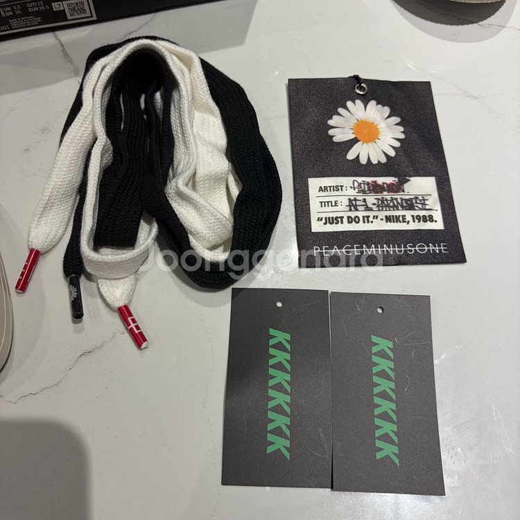 나이키 에어 포스 1 로우 파라노이즈 검흰 235(AQ3692-001)--7