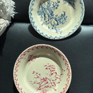 빈티지 도자기 접시 2개 세트 이미지