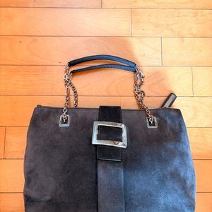 로저 비비에 스웨이드 토트백 그레이