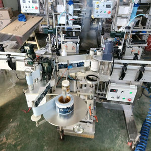 중고 국산 한신 자동 라벨러 라벨부착기 스티커부착기 라벨기(투명라벨 겸용)