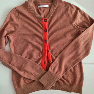 오일릴리(oilily) 정품 금사 소매 니트 가디건 L 사이즈