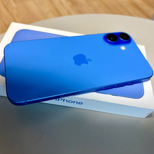 아이폰16플러스 울트라마린 256G 배터리100% 풀박스 이미지
