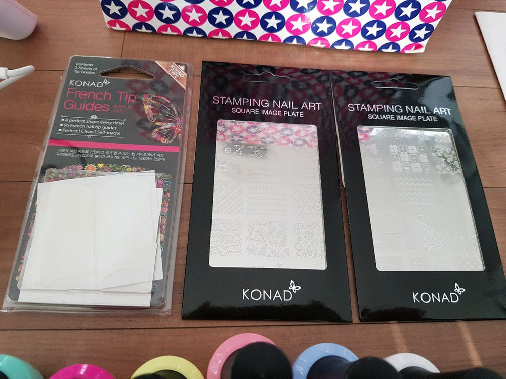 코나드 젤 네일 스탬핑 아트 세트--3