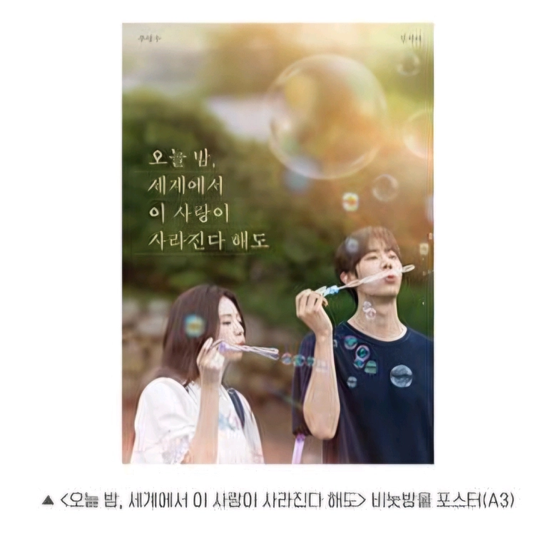 오세이사 비눗방울 포스터 2주차 특전 굿즈 추영우 신시아 오늘밤세계에서이사랑이사라진다해도 이미지