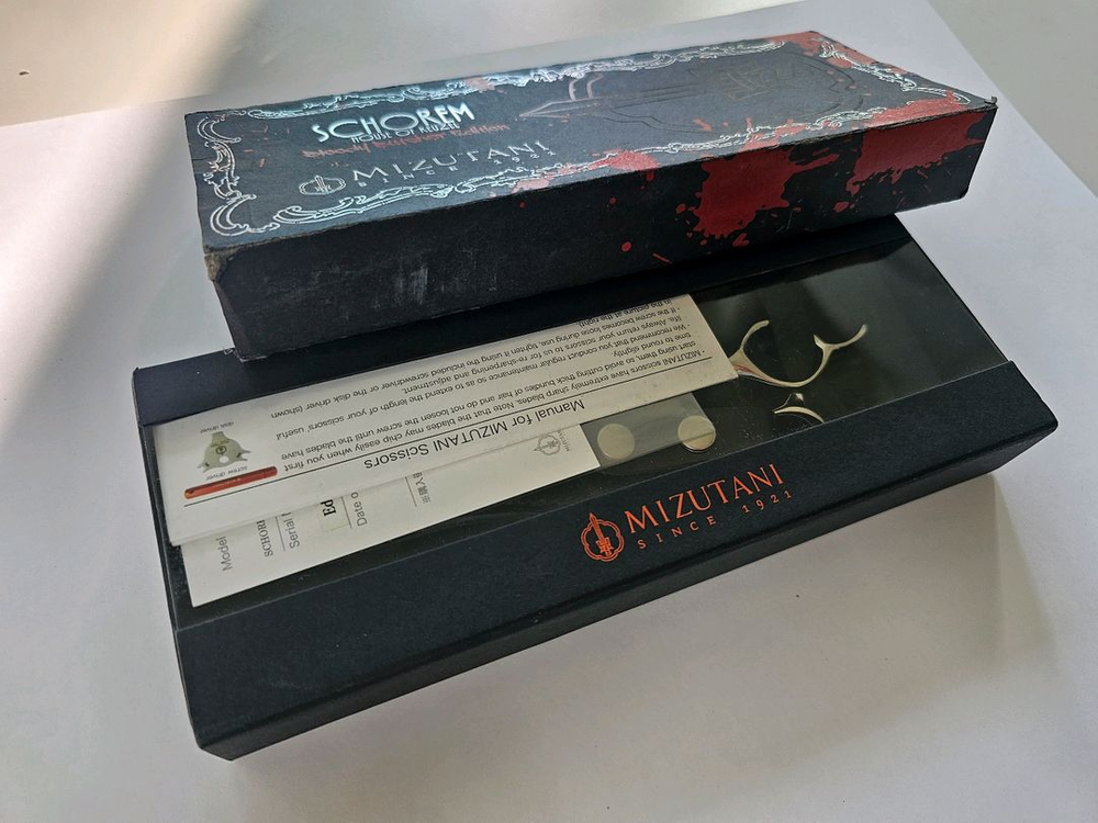 SCHOREM MASTER 미쯔다니 틴닝가위 새제품. 반값 특가 판매. 강남직거래가능해요.--6