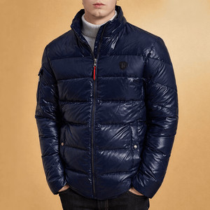 꼰떼오브플로렌스 네이비 소필레타 키스 KISS 미들 거위털 구스다운 패딩자켓(105) 이미지