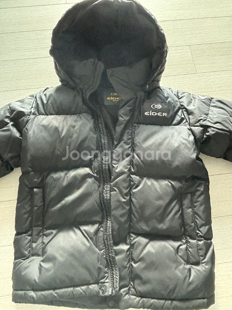 아이더 후드 패딩 블랙 130사이즈--1
