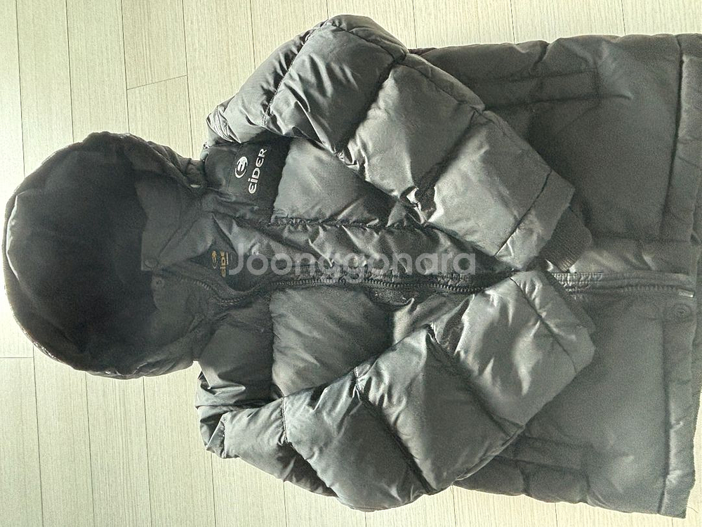 아이더 후드 패딩 블랙 130사이즈--2