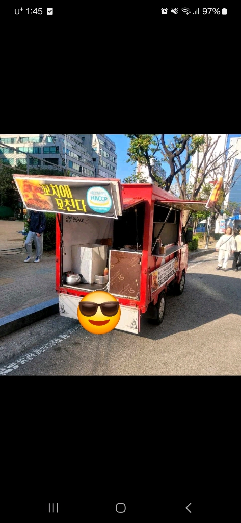 닭꼬치 타코야끼 장비 푸드트럭 판매 이미지