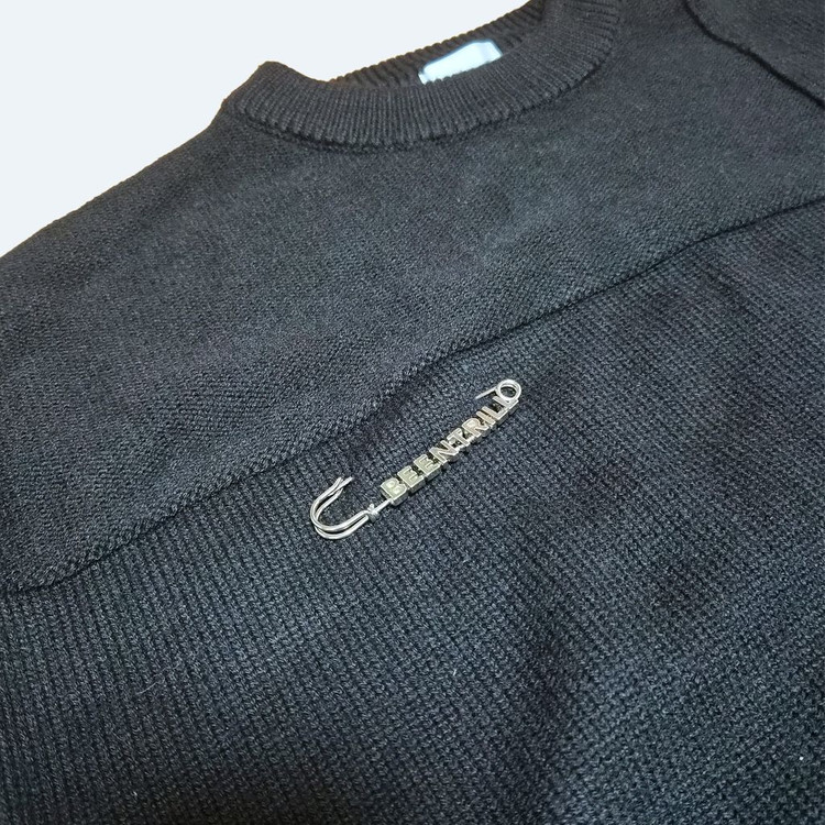 빈트릴 빅 해시태그 로고 포인트 니트 스웨터--2