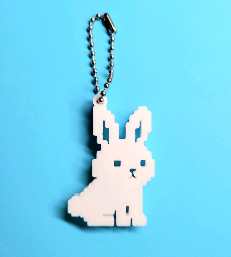 토끼 8비트 키링 키체인--2