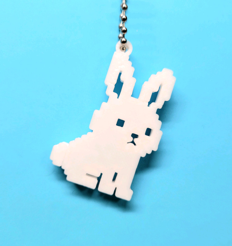 토끼 8비트 키링 키체인--5