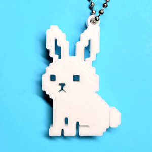 토끼 8비트 키링 키체인