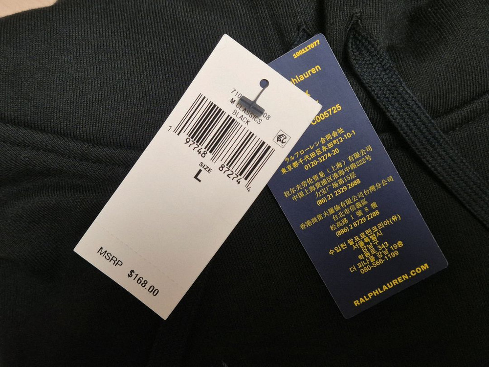 [미사용] 폴로 랄프로렌 릴렉스드 핏 로고 후리스 후드 티--4