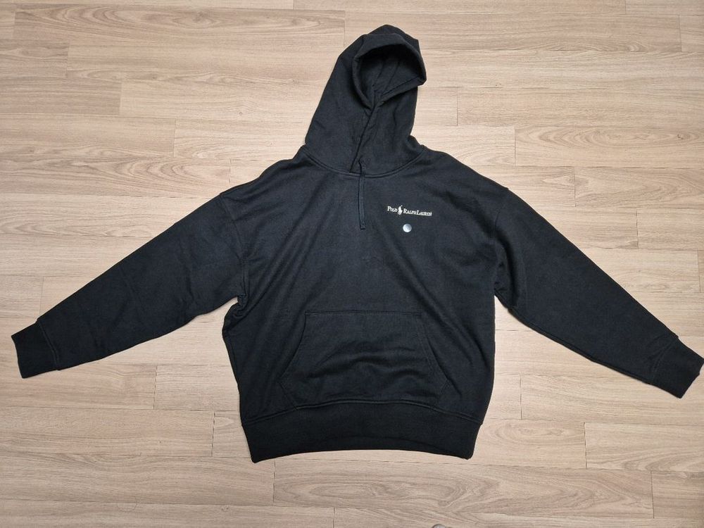 [미사용] 폴로 랄프로렌 릴렉스드 핏 로고 후리스 후드 티--5