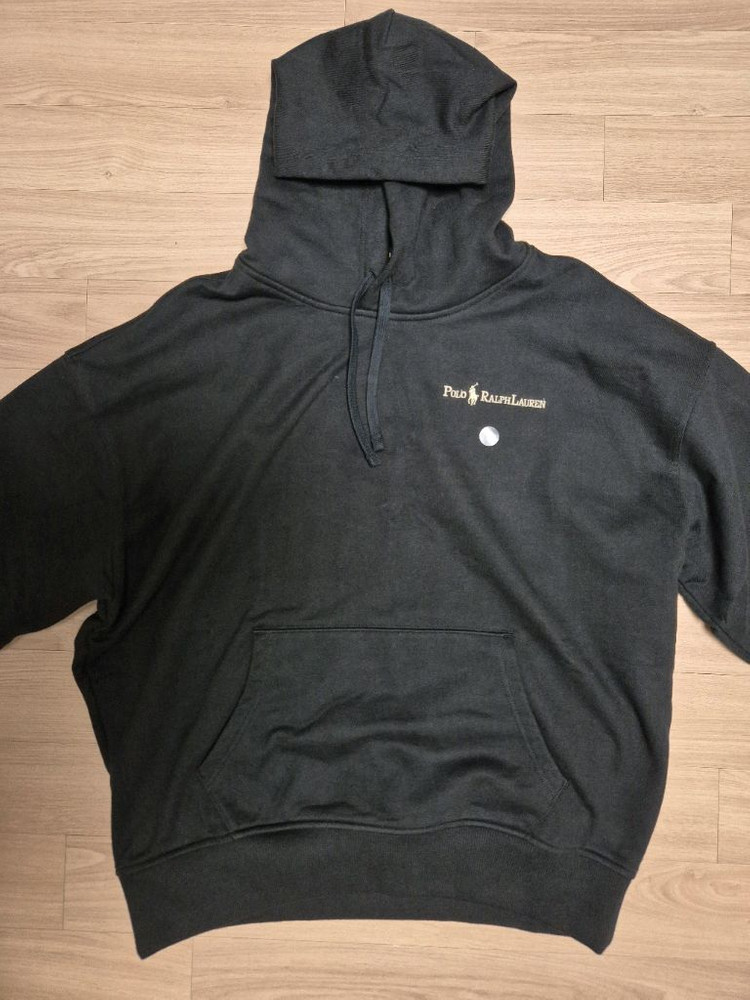 [미사용] 폴로 랄프로렌 릴렉스드 핏 로고 후리스 후드 티--6