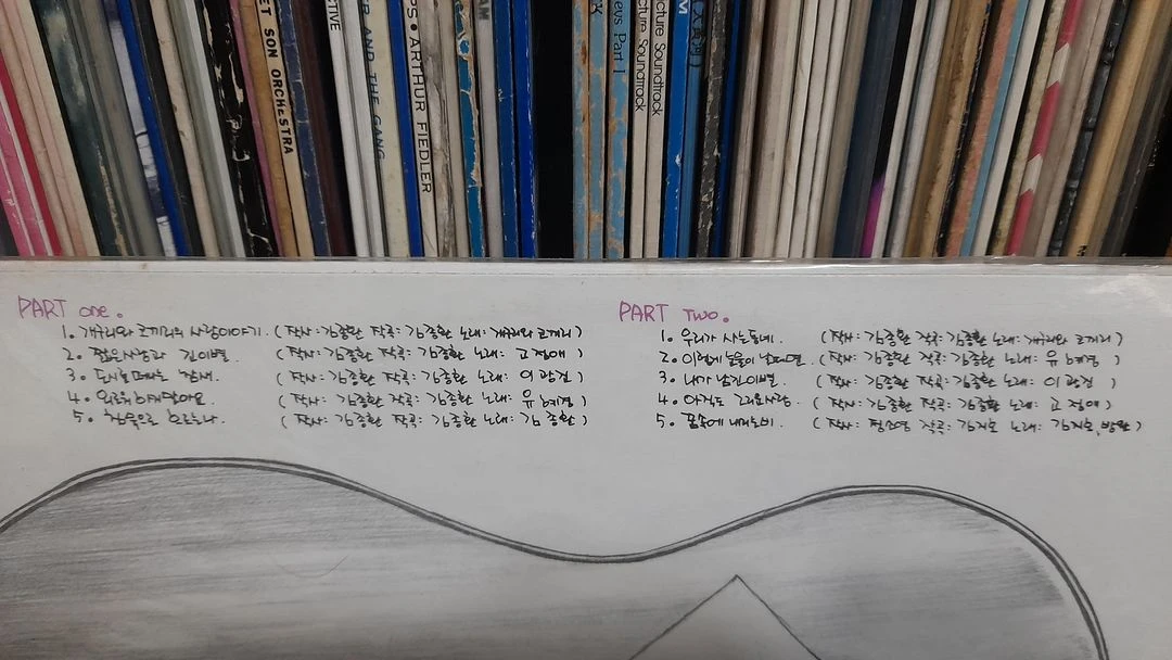 가요 LP 211.개구리와 코끼리의 사랑이야기 (미개봉)-짧은 사랑과 긴이별 / 우리가 사는 동네 이미지