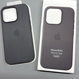 아이폰16프로 정품 실리콘 케이스(스톤그레이)