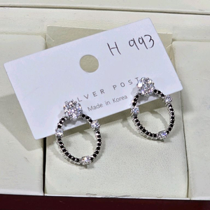 큐빅셋팅 핸드메이드 귀걸이