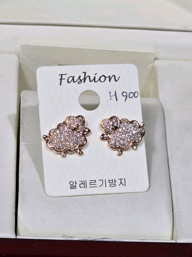 큐빅셋팅 핸드메이드 귀걸이--7