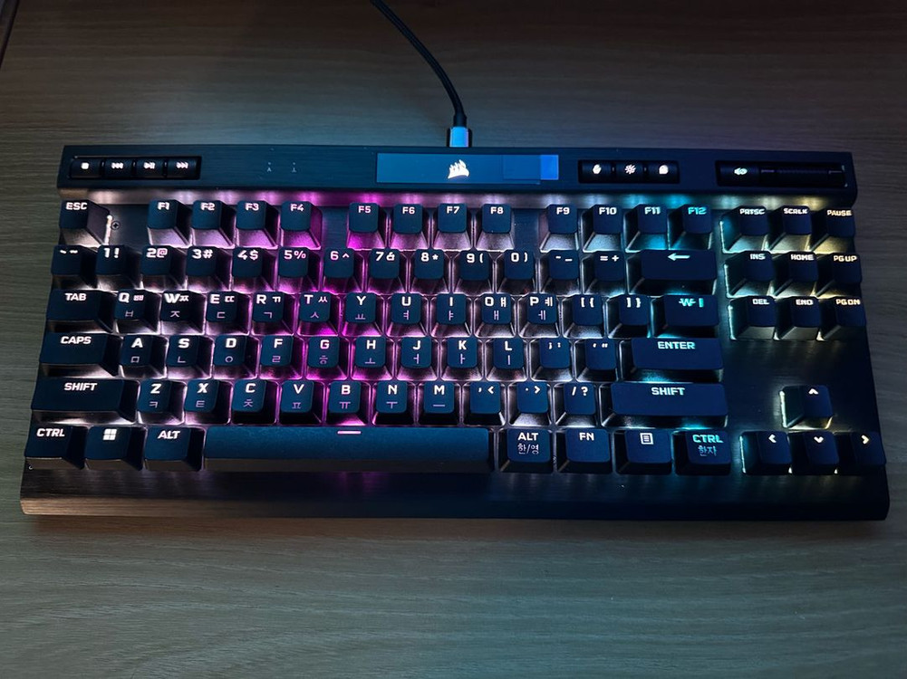 커세어 K70 RGB TKL OPX 광축 판매합니다--3