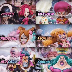 G5 빅맘해적단 6종+프로메테+제우스 원피스레진피규어