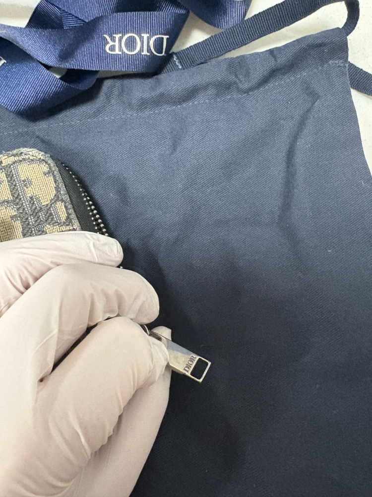 [구성품/정품] 디올 오블리크 자카드 지퍼 장지갑 이미지