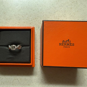 (정품)에르메스 샹달 반지 실버 판매합니다(50호)