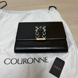 쿠론 클러치백 스와로브스키 홀리데이 에디션 클러치 숄더백