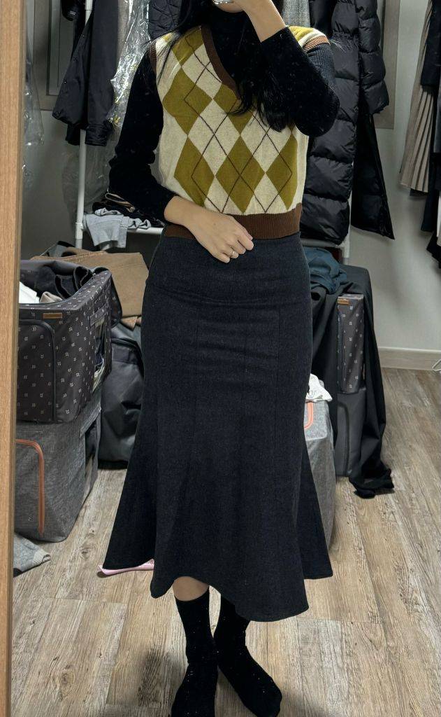 엔오르(enor) 니트베스트 (태연착용)--2