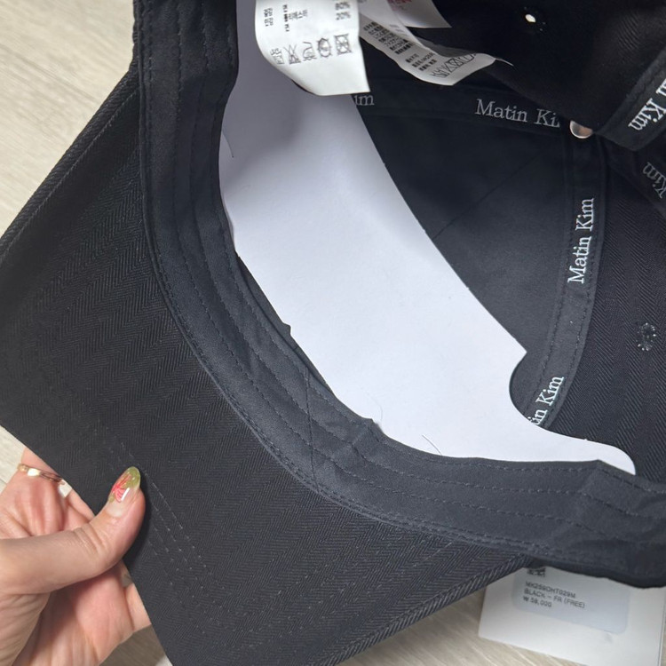 마뗑킹 로고 캡--3