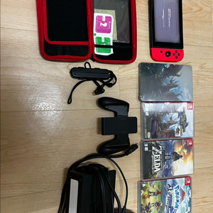 닌텐도스위치1 풀구성품 + 칩4개