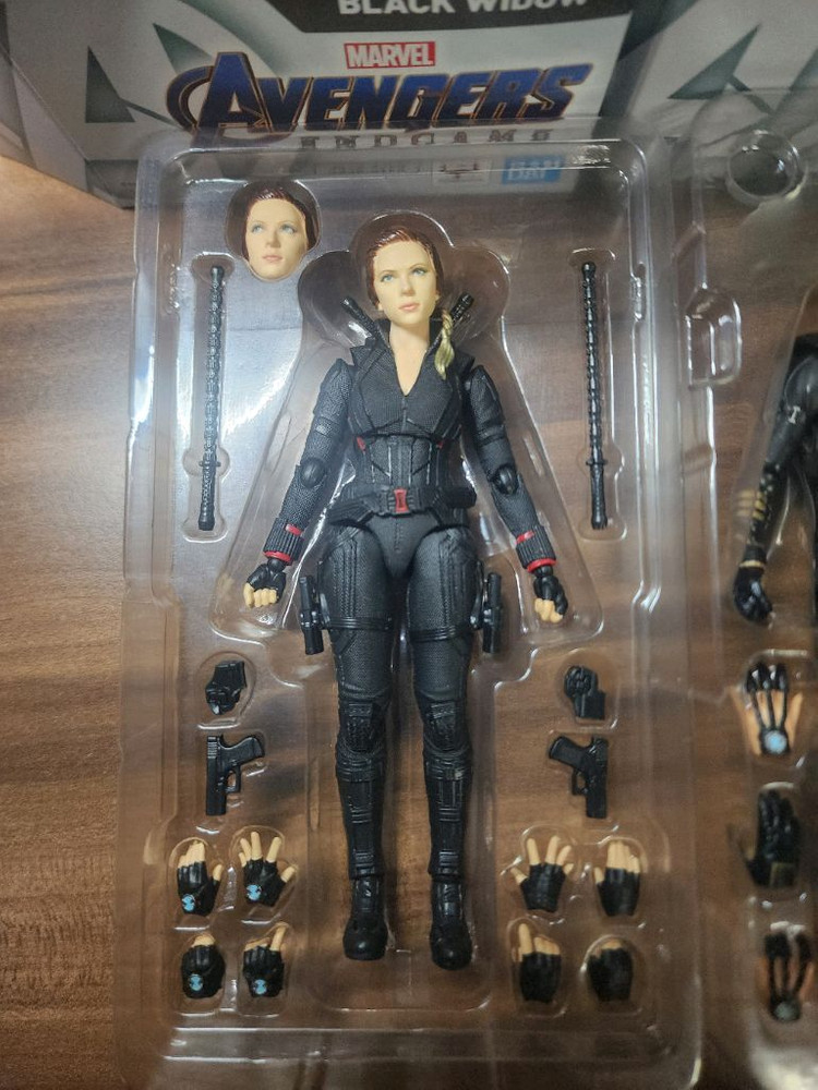 SHF 엔드게임 위도우+캡틴+호크아이 팝니다. 1/12액션피규어--1