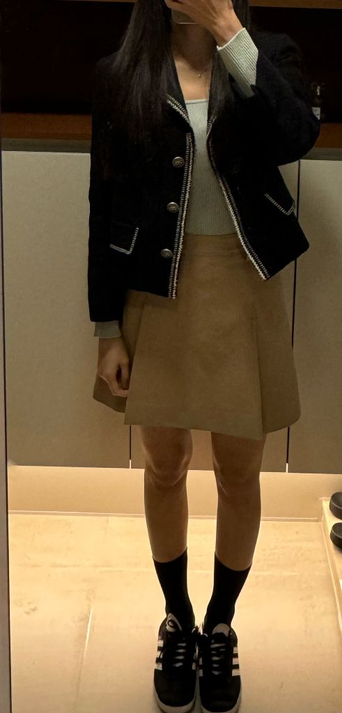 Zooc 트위드 크롭자켓--1