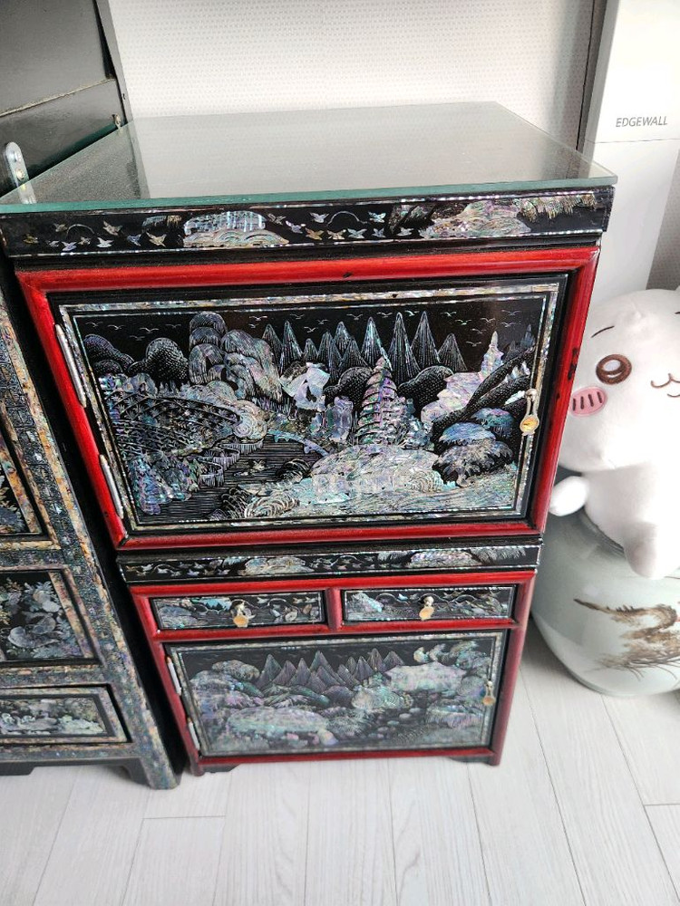 나전칠기 자개문갑.애기장.화장대 이미지