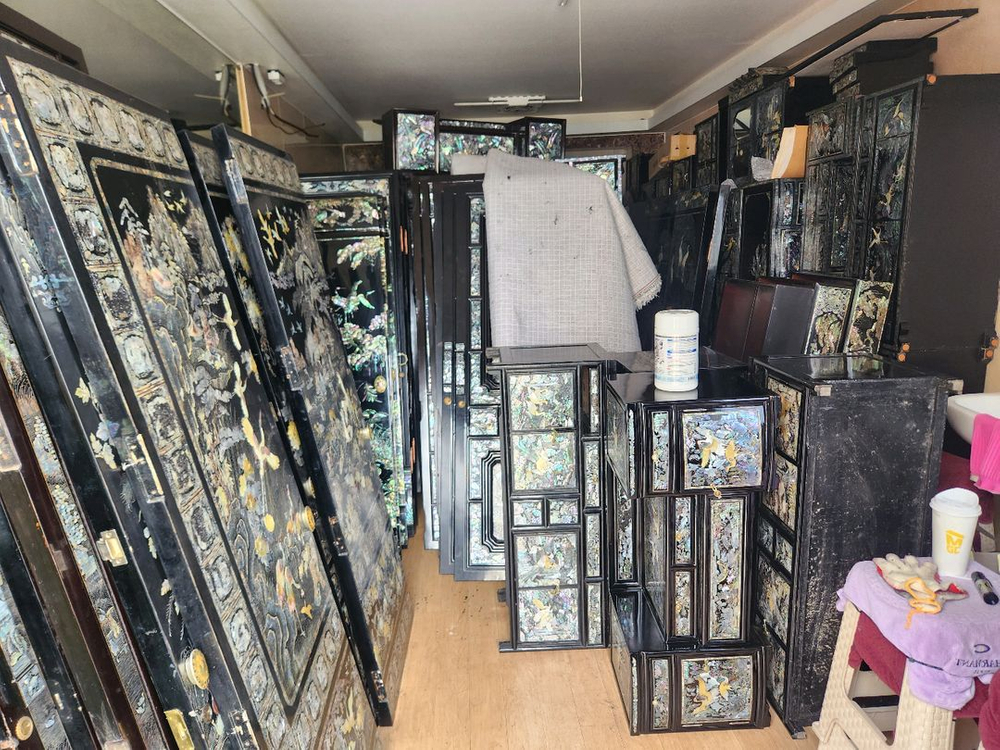 나전칠기 자개문갑.애기장.화장대 이미지