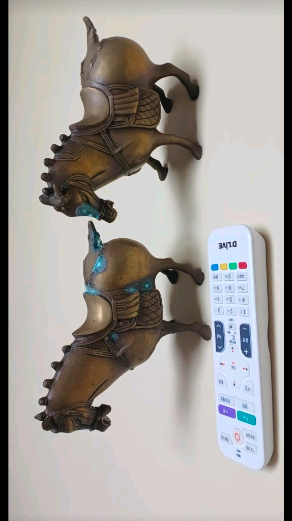 청동말 한쌍 / 앤틱, 빈티지 장식품--4