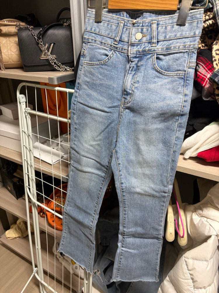 하이웨이스트 부츠컷 데님 청바지 이미지