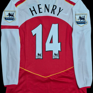 04-05 아스날 홈 앙리 긴팔유니폼 XL 레플리카 이미지