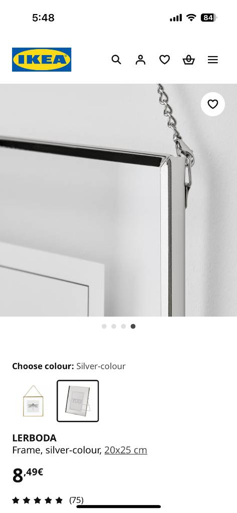 이케아 Lerboda 레르보다 액자 20x25cm 6개--2