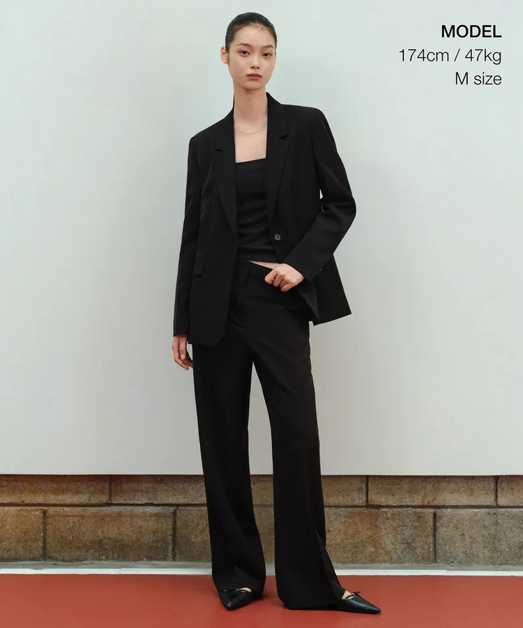 우먼즈 플루이드 블레이저 [블랙] S--1