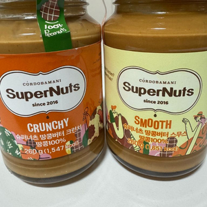 슈퍼너츠 땅콩버터 크런치 & 스무스