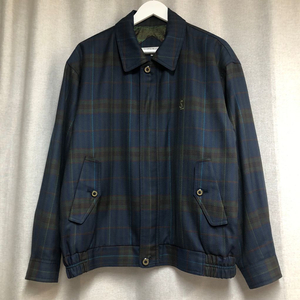 입생로랑(YSL) 빈티지 체크 블루종 자켓 95(L)