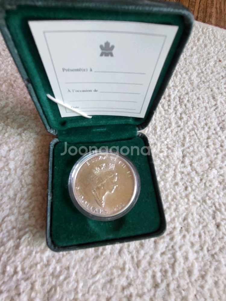 캐나다 메이플리프 실버코인 5달러--1