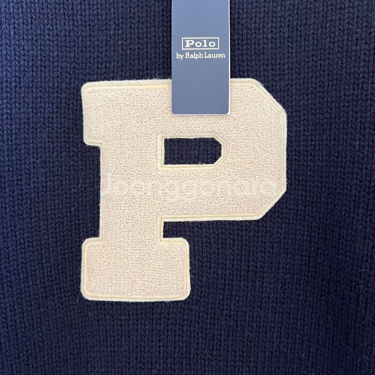 폴로 울 레터맨 스웨터--5
