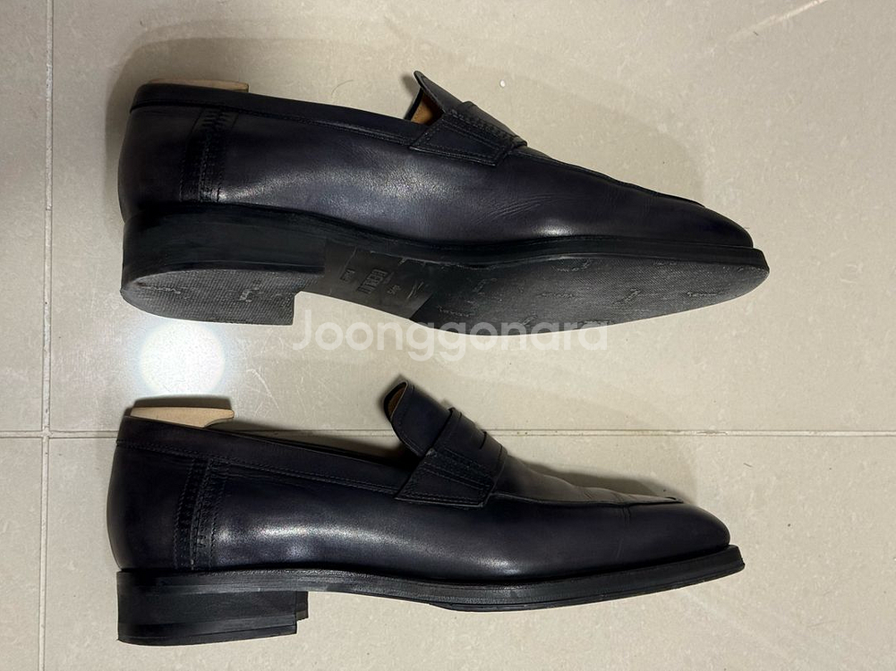 벨루티 앤디로퍼 네이버블루 7사이즈 밑창보강--1