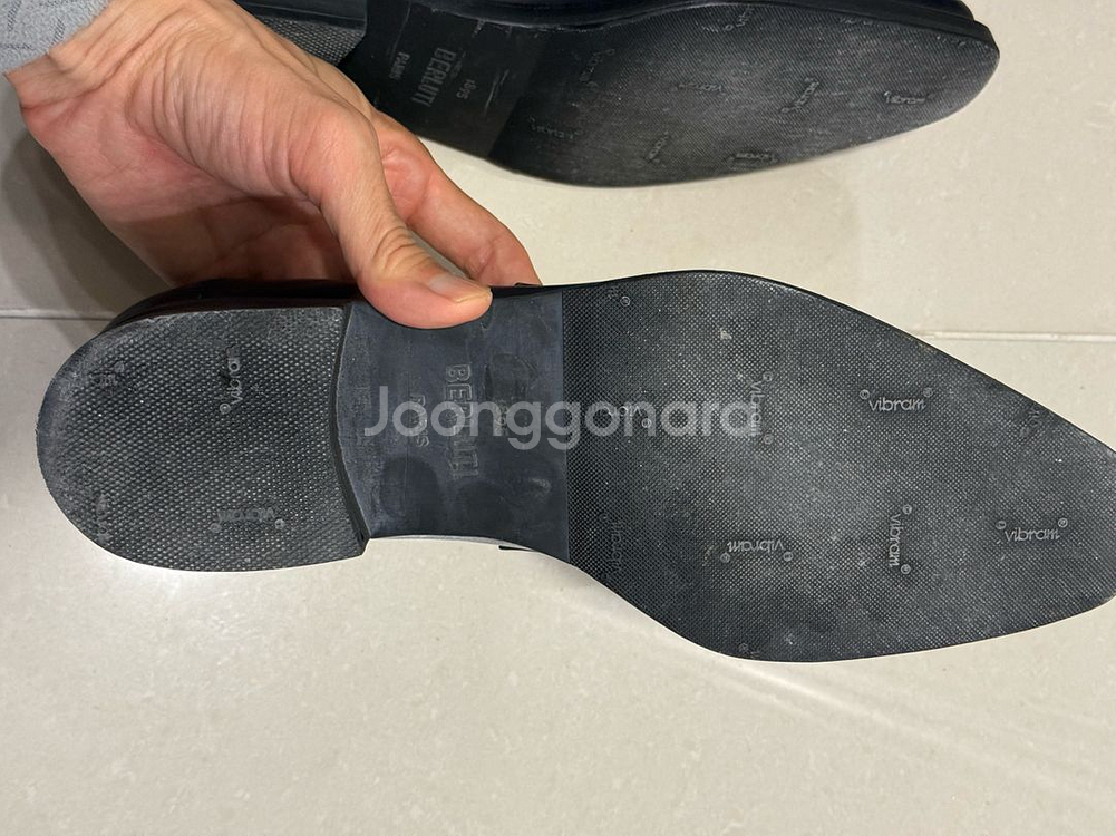벨루티 앤디로퍼 네이버블루 7사이즈 밑창보강--2